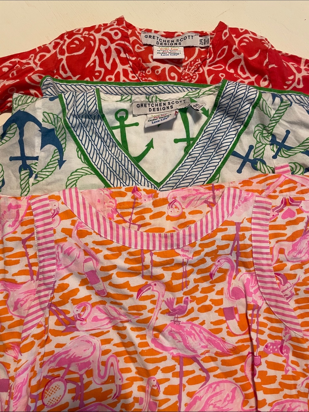 Gretchen Scott Girls Tunic Dress Cotton Bundle sizes 2, 4, 6